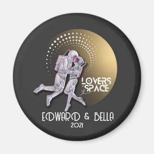 Imán Astronautas adoran besarse en el espacio con plane