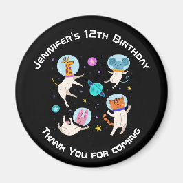 Imán Astronautas amables en evento espacial gracias