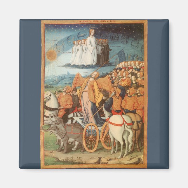 Imán Astronomía Celeste Vintage Poder de los Cielos (Frente)