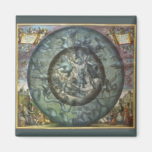 Imán Astronomía celestial vintage de la constelación no