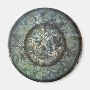 Imán Astronomía Vintage Constelación Celeste del Norte