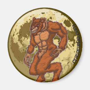 Imán asustadizo de la luna del hombre lobo