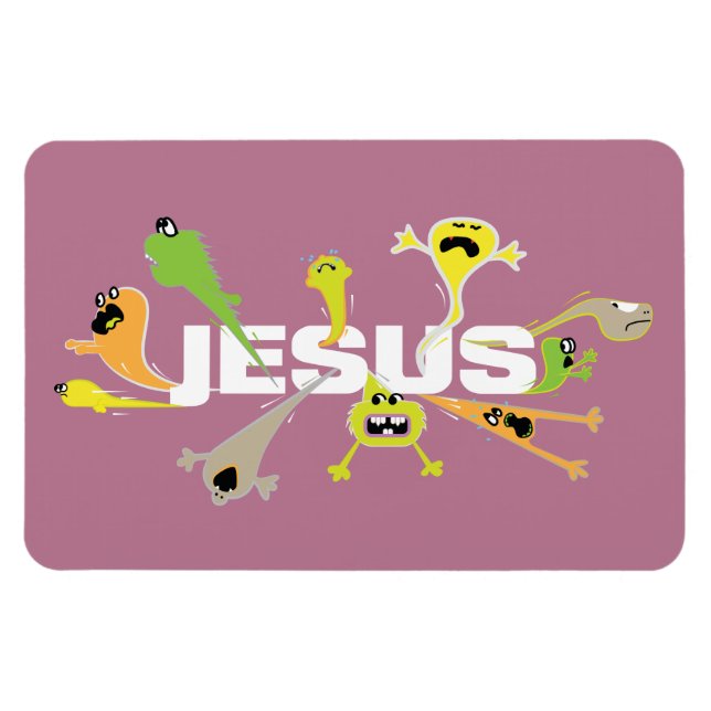 Imán Asustado Jesús (Horizontal)
