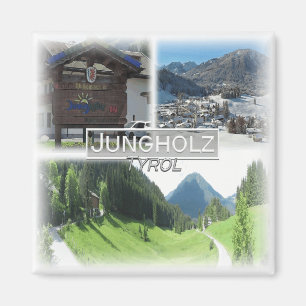 Imán AT0018 Europa, Austria, Tirol, Jungholz, Fridge