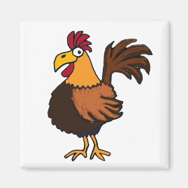 Imán AT-Funky Rooster Magnet (Frente)