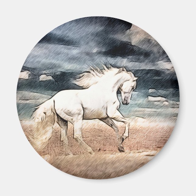 Imán at the gallop (Frente)