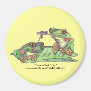 Imán atado lengua de las ranas