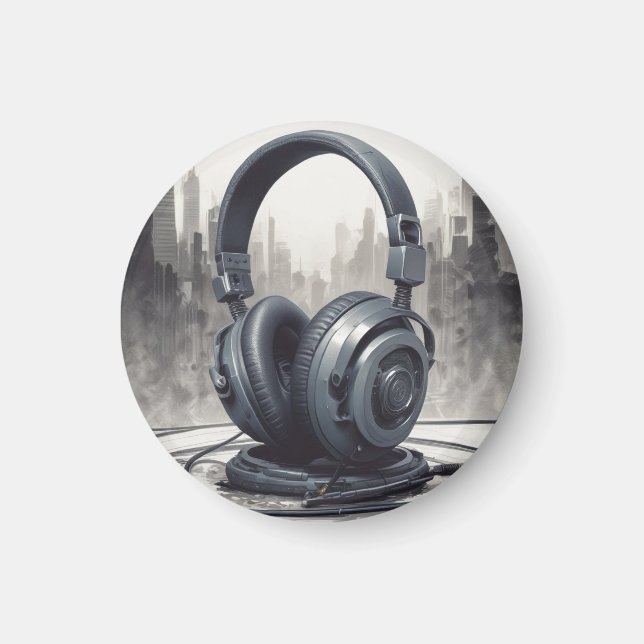 Imán Ataque de arte para auriculares (Frente)