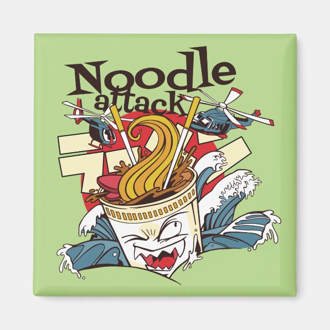 Imán Ataque de Fideos (Frente)