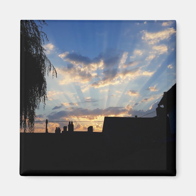 Imán Atardecer al atardecer (Frente)