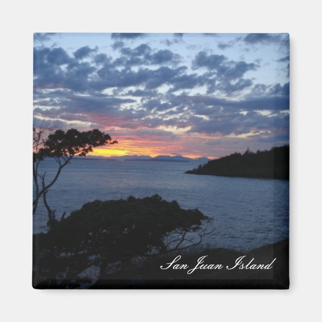 Imán Atardecer de la isla (Frente)