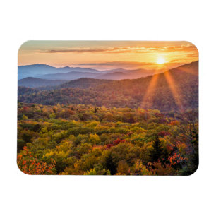 Imán Atardecer de otoño desde Beacon Heights