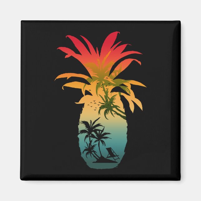 IMÁN ATARDECER DE PIÑA (Frente)