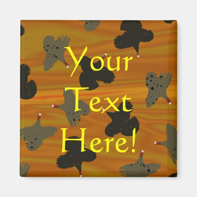 Imán Atardecer de Turquía voladora (Frente)