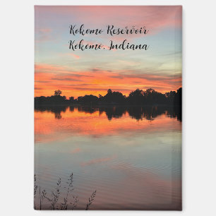 Imán atardecer del embalse de Kokomo – Kokomo, Ind