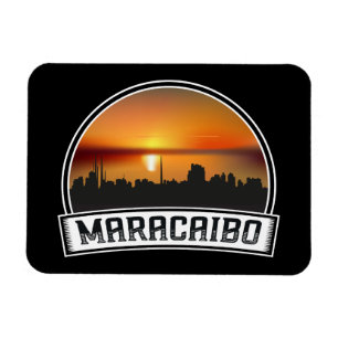 Imán Atardecer del horizonte de Maracaibo Venezuela Vin