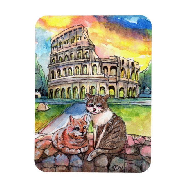 Imán Atardecer en Coliseo (Vertical)