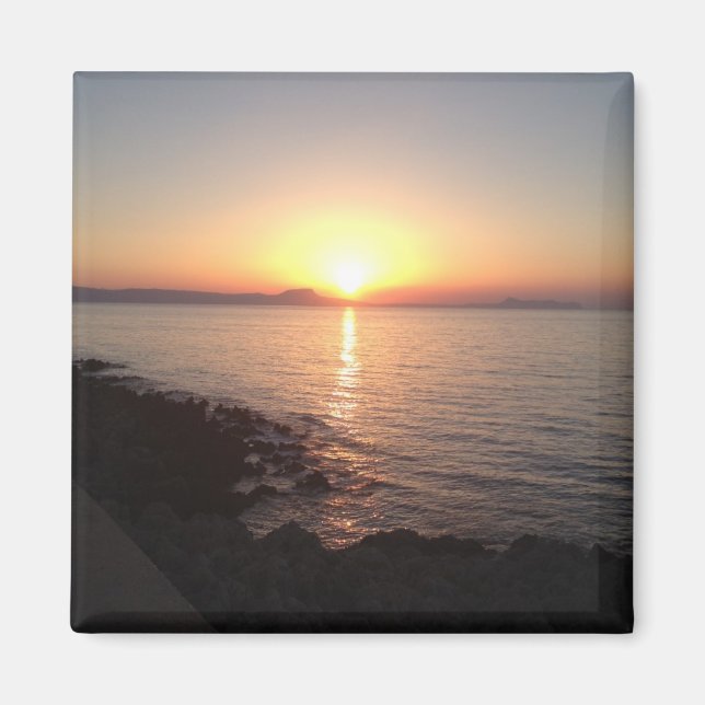 Imán Atardecer en Creta (Frente)