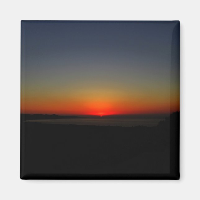 Imán Atardecer en el agua (Frente)