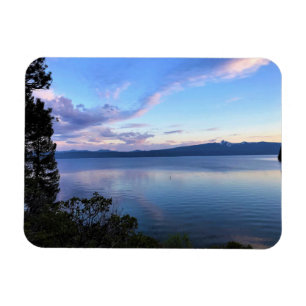 Imán Atardecer en el lago Crescent, OR