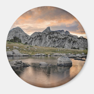 Imán Atardecer en el lago de la Pirámide