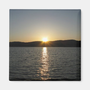 Imán Atardecer en el lago Onota: Vertical