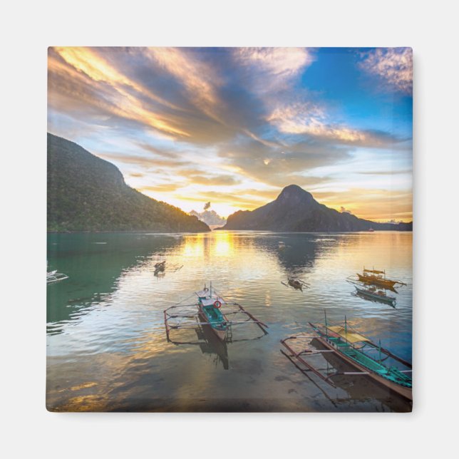 Imán Atardecer en El Nido (Frente)