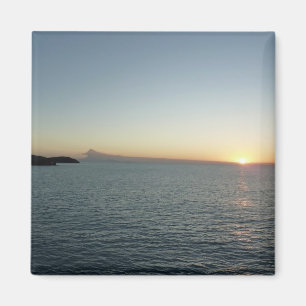 Imán Atardecer en el paisaje marino de la isla Antigua 