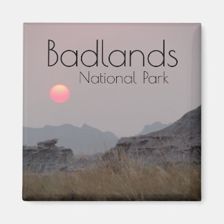 Imán Atardecer en el Parque Nacional de Badlands