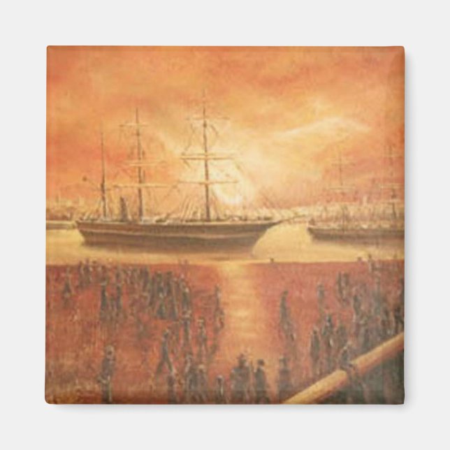 Imán Atardecer en el pasado (Frente)