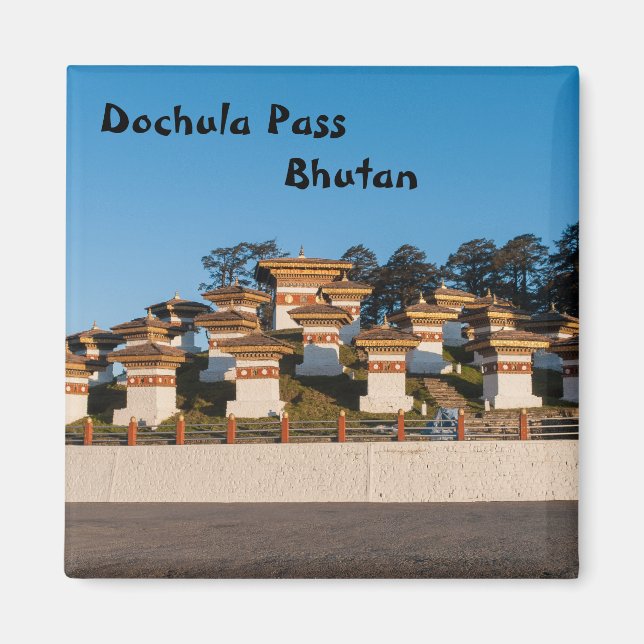 Imán Atardecer en el paso de Dochula - Bután, Himalaya (Frente)