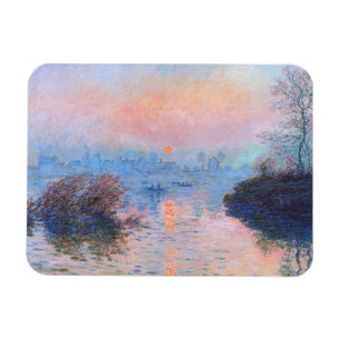 Imán Atardecer en el Sena Claude Monet