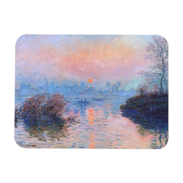 Imán Atardecer en el Sena Claude Monet (Horizontal)