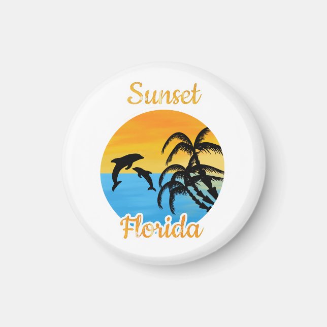 Imán Atardecer en Florida (Frente)