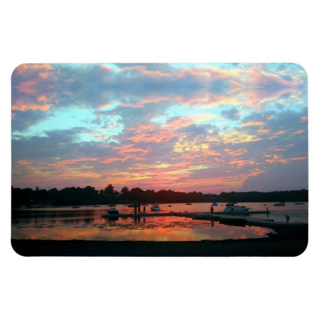 Imán Atardecer en la cala (Horizontal)