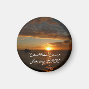 Imán Atardecer en la costa tropical del mar II