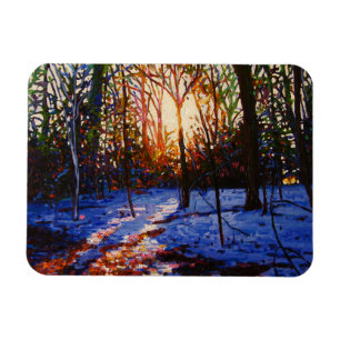 Imán Atardecer en la nieve 2010