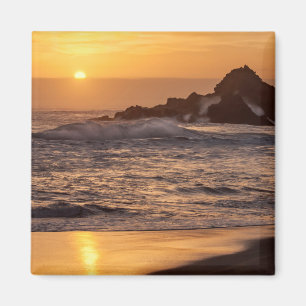 Imán Atardecer En La Playa De Pfeiffer