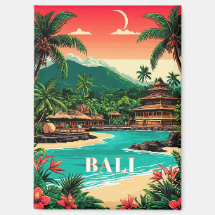 Imán Atardecer en las Terrazas de Arroz de Bali Escape