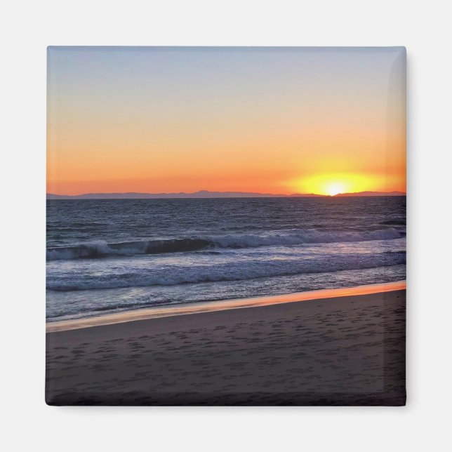 Imán Atardecer en Newport Beach, California (Frente)