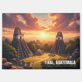 Imán Atardecer en Tikal Guatemala