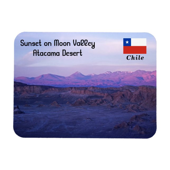 Imán Atardecer en Valle de la Luna - Chile (Horizontal)
