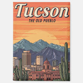 Imán Atardecer Horizonte de Tuscon Arizona Viaje