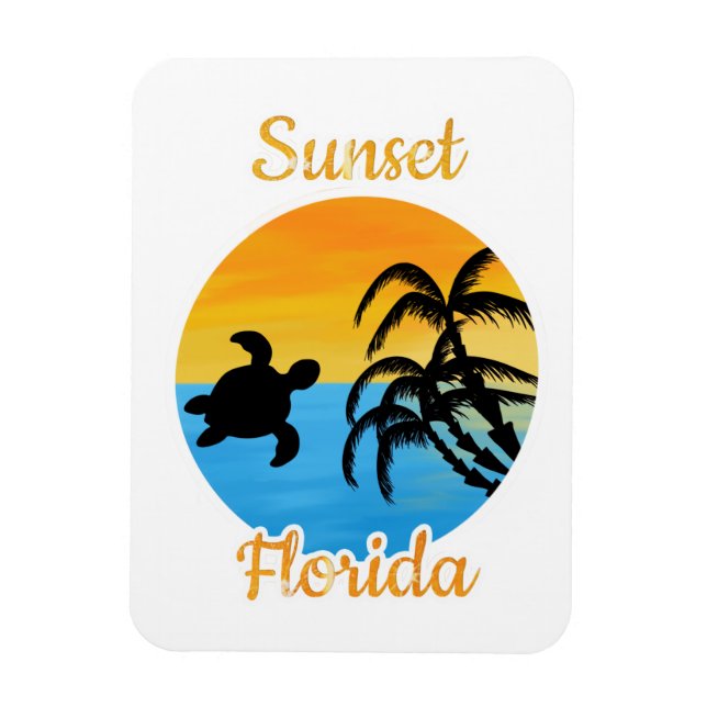Imán Atardecer lindo en Florida    (Vertical)