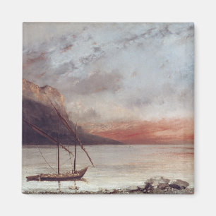 Imán Atardecer sobre el lago Leman, 1874