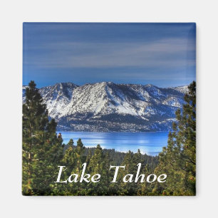 Imán Atardecer sobre el lago Tahoe California Magnet