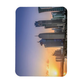 Imán Atardecer sobre la ciudad de Doha, Qatar