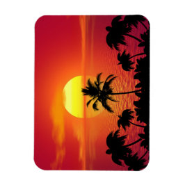 Imán Atardecer Tropical