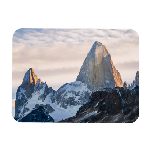 Imán Atardecer Y Nubes Sobre El Mt Fitzroy (Horizontal)