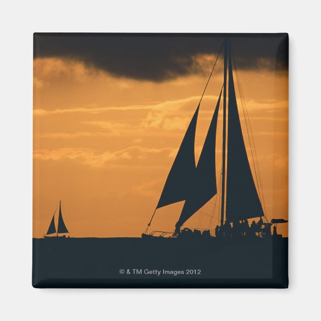 Imán Atardecer y yate 2 (Frente)